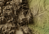 Colorado Exaggerated Relief Map
