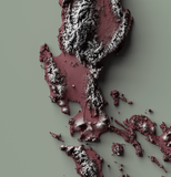 Philippines Exaggerated Relief Map