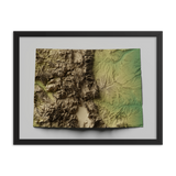 Colorado Exaggerated Relief Map