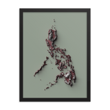 Philippines Exaggerated Relief Map