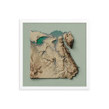 Egypt Exaggerated Relief Map