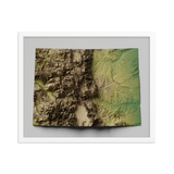 Colorado Exaggerated Relief Map
