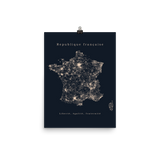 France Street Map Poster